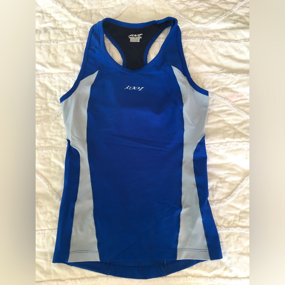 Athletic running tank top with built-in sports bra - Small
